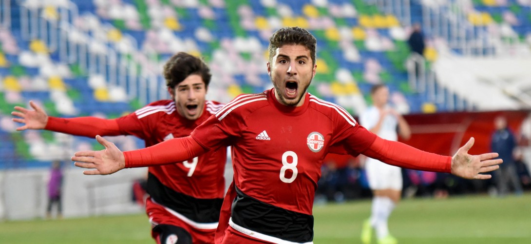 A goal by Zuriko Davitashvili in U19 team of Georgia